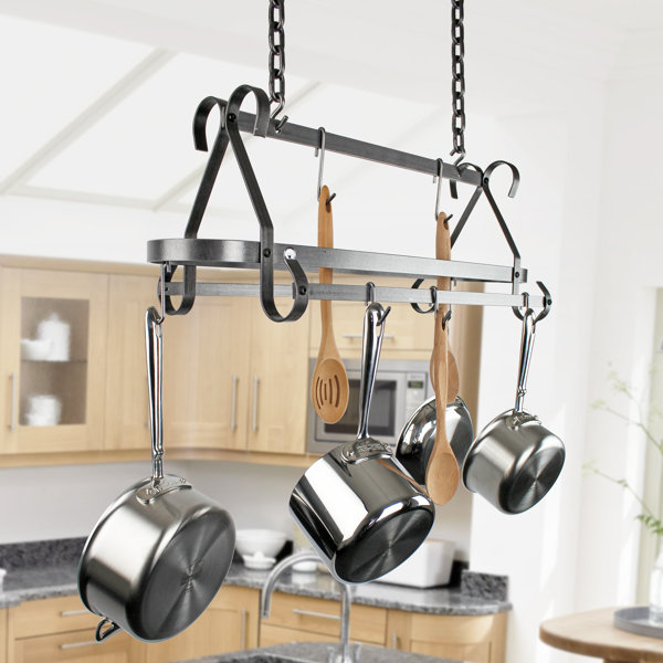 Enclume USA Handcrafted Compact Scrolled Hanging Pot Rack Wayfair